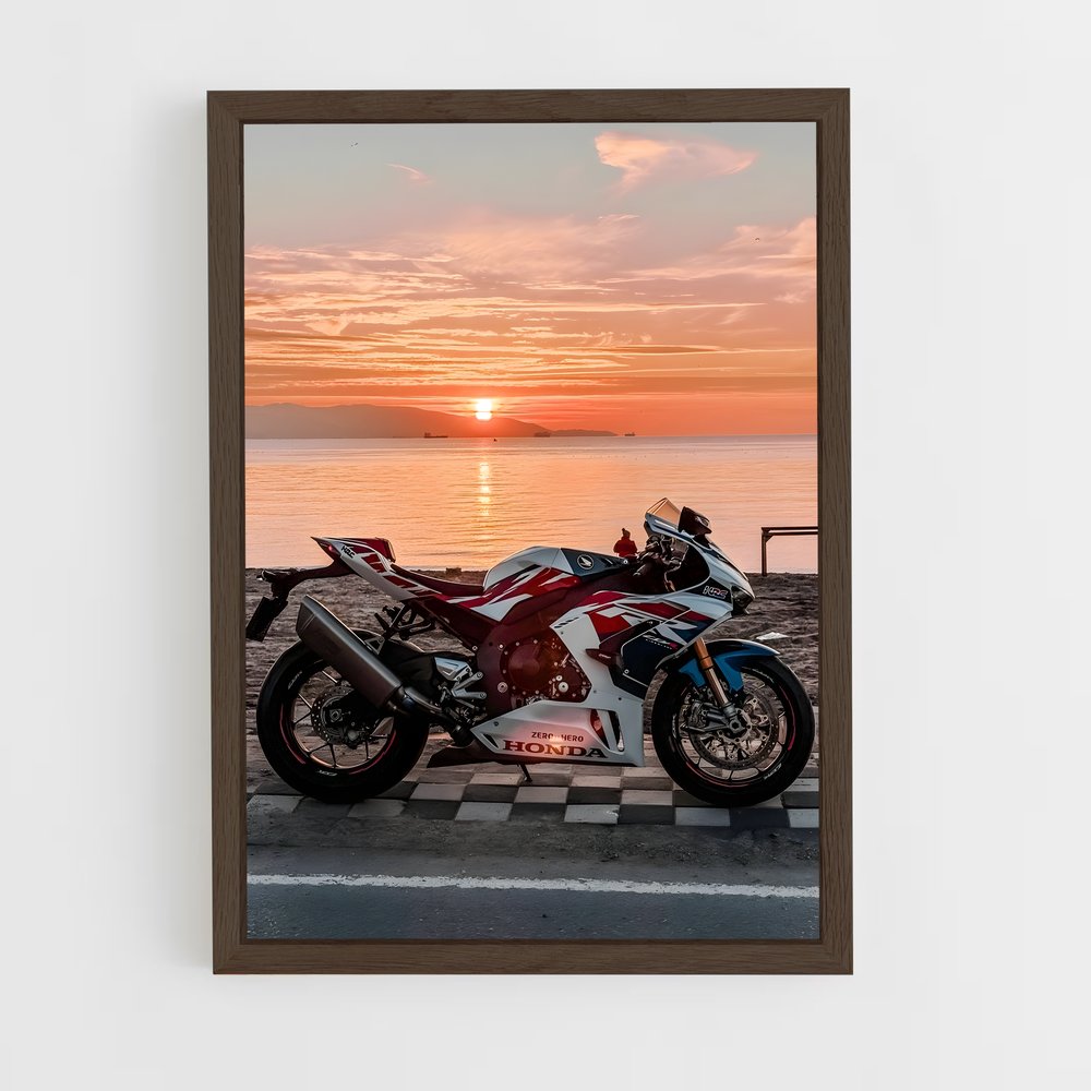 Poster Route de la Fireblade – affiche Honda Moto (vue 5)